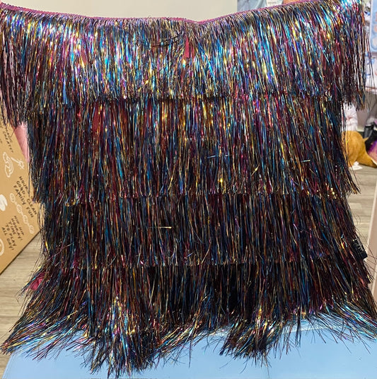 Tinsel Hot Pink Accent Pillow