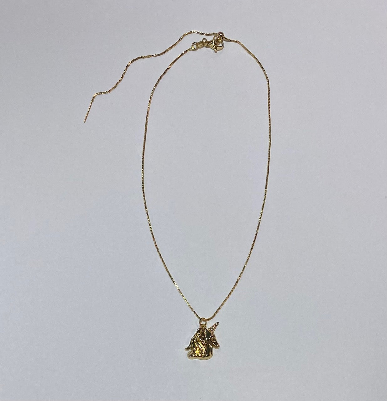 Unicorn Charm Gold Chain Necklace