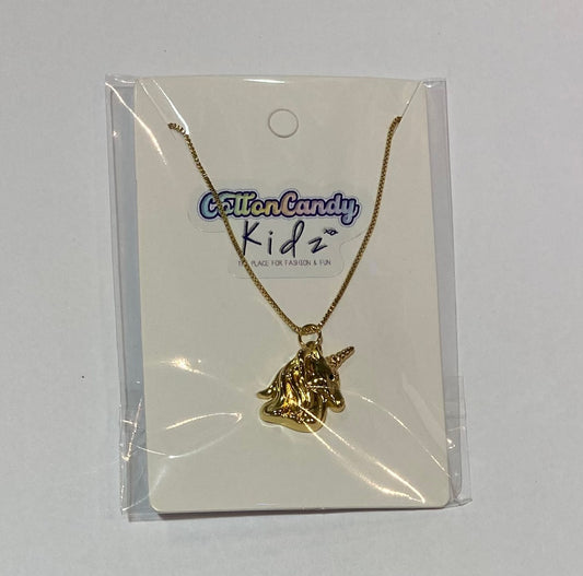 Unicorn Charm Gold Chain Necklace