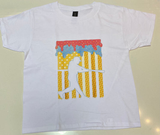 Baseball Player Drip Tee