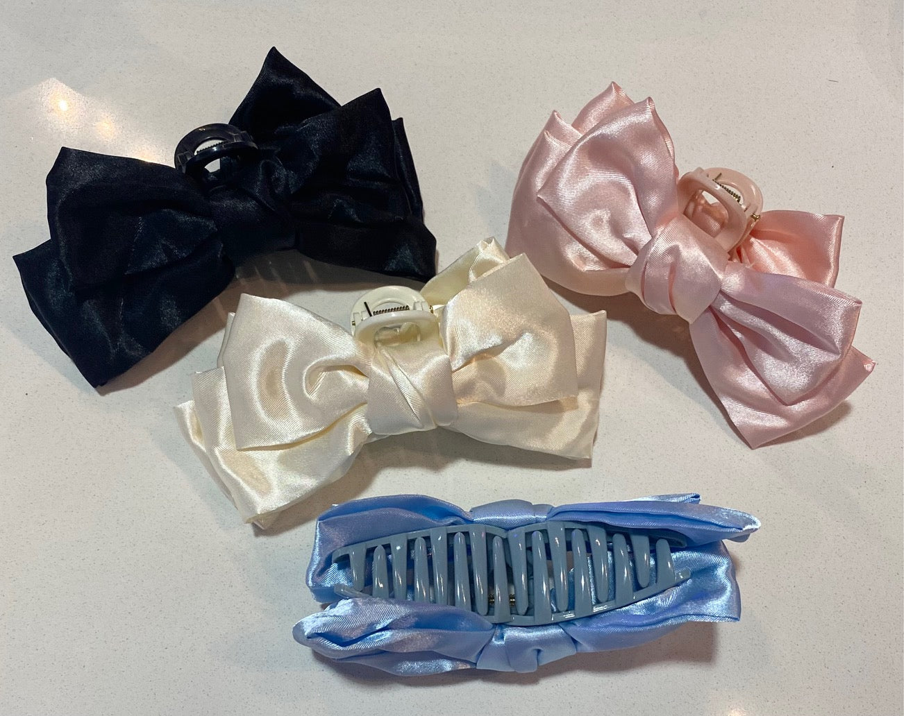 Hair Bow Claw Clips