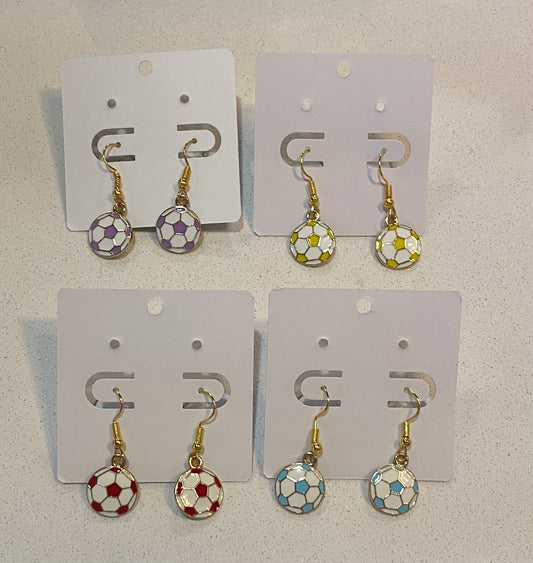 Soccer Dangle Earrings
