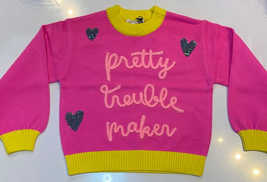 Billieblush Pretty Trouble Maker Sweater