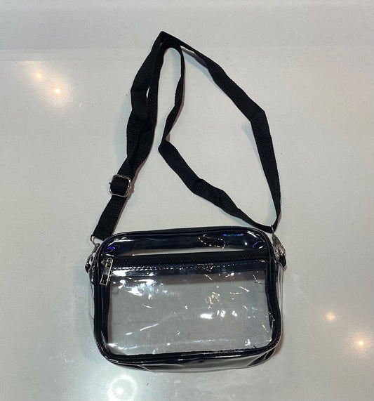 Clear Purse Blk Trim