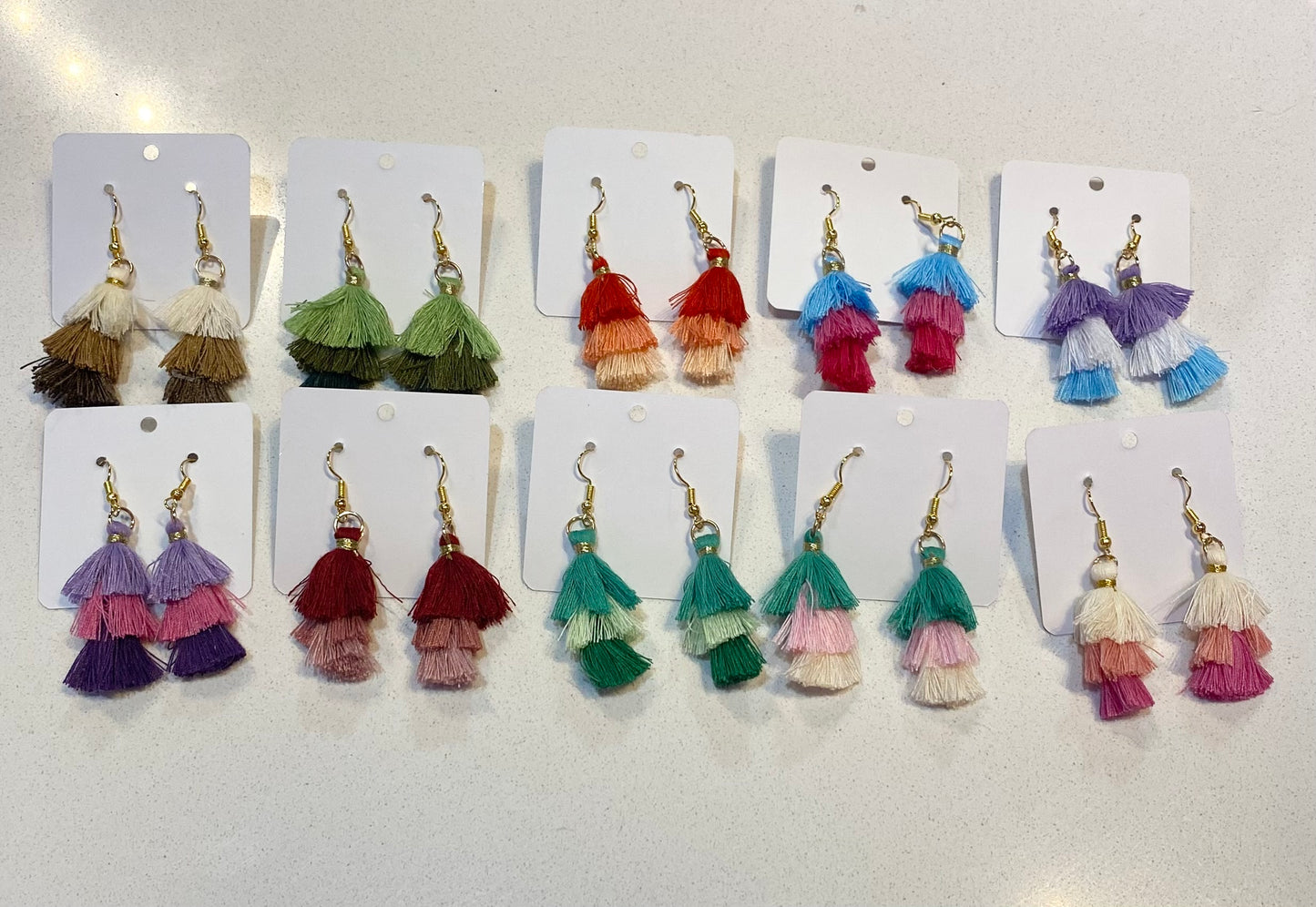 Tassel Dangle Earrings- Assorted