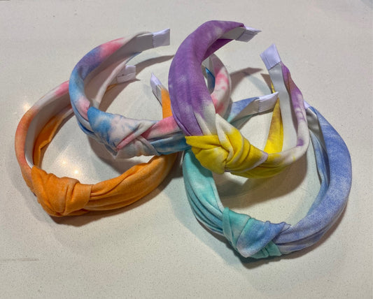 Tie Dye Bowknot Headbands- Assorted