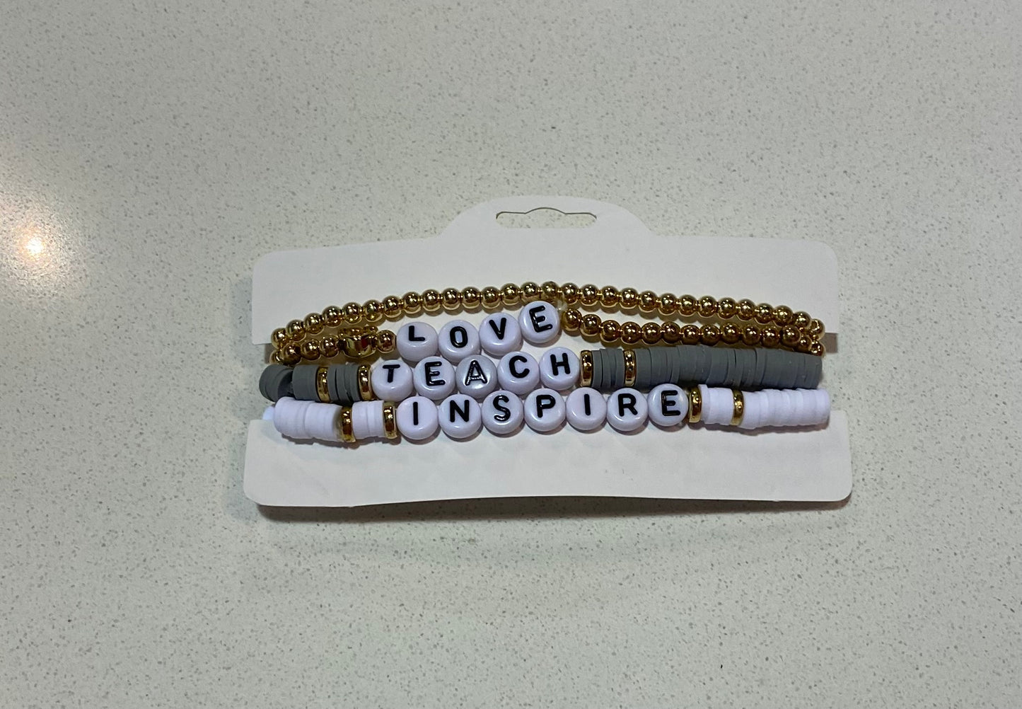 Love Inspire Teach Bracelet Set