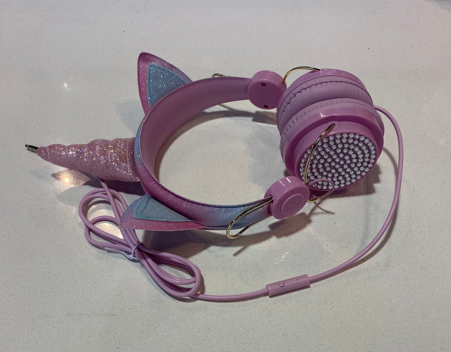 Unicorn Bling Purple Headphones