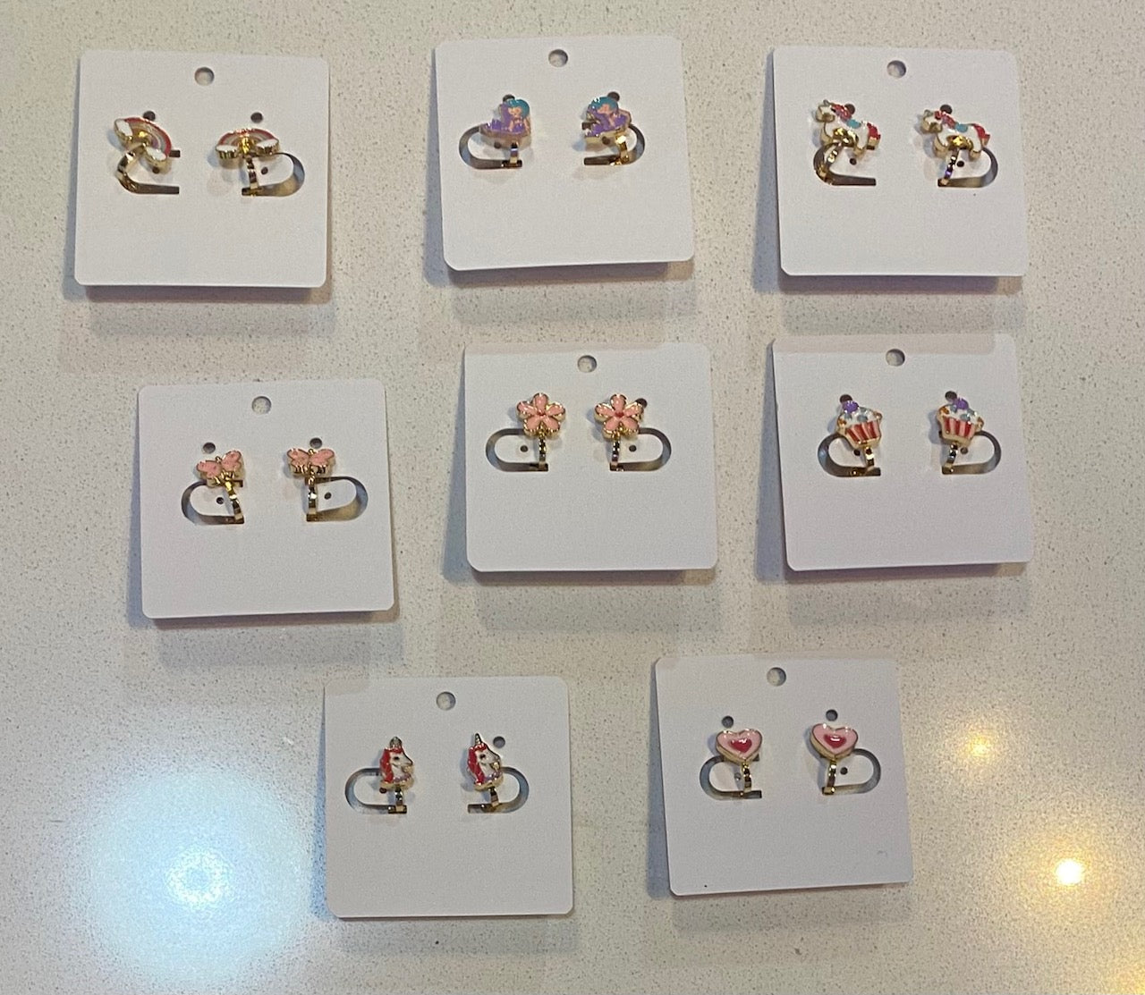 Gold Clip On Earrings Assorted