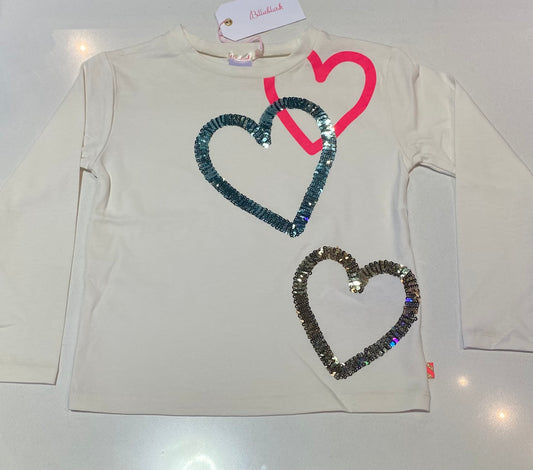 Billieblush Heart Graphic Long Sleeve