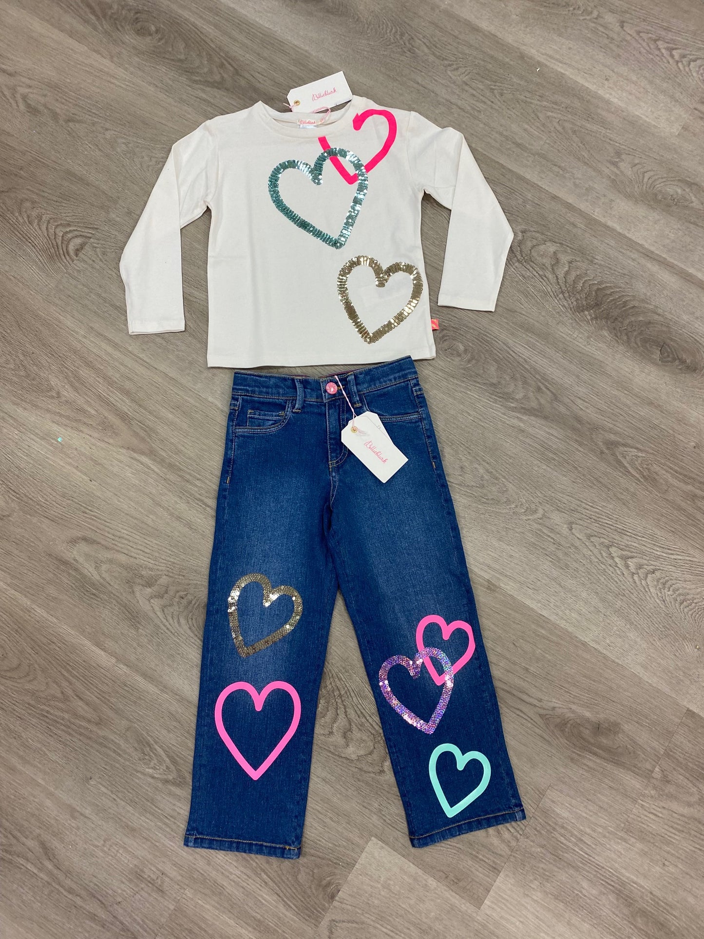 Heart Graphics Denim Jeans