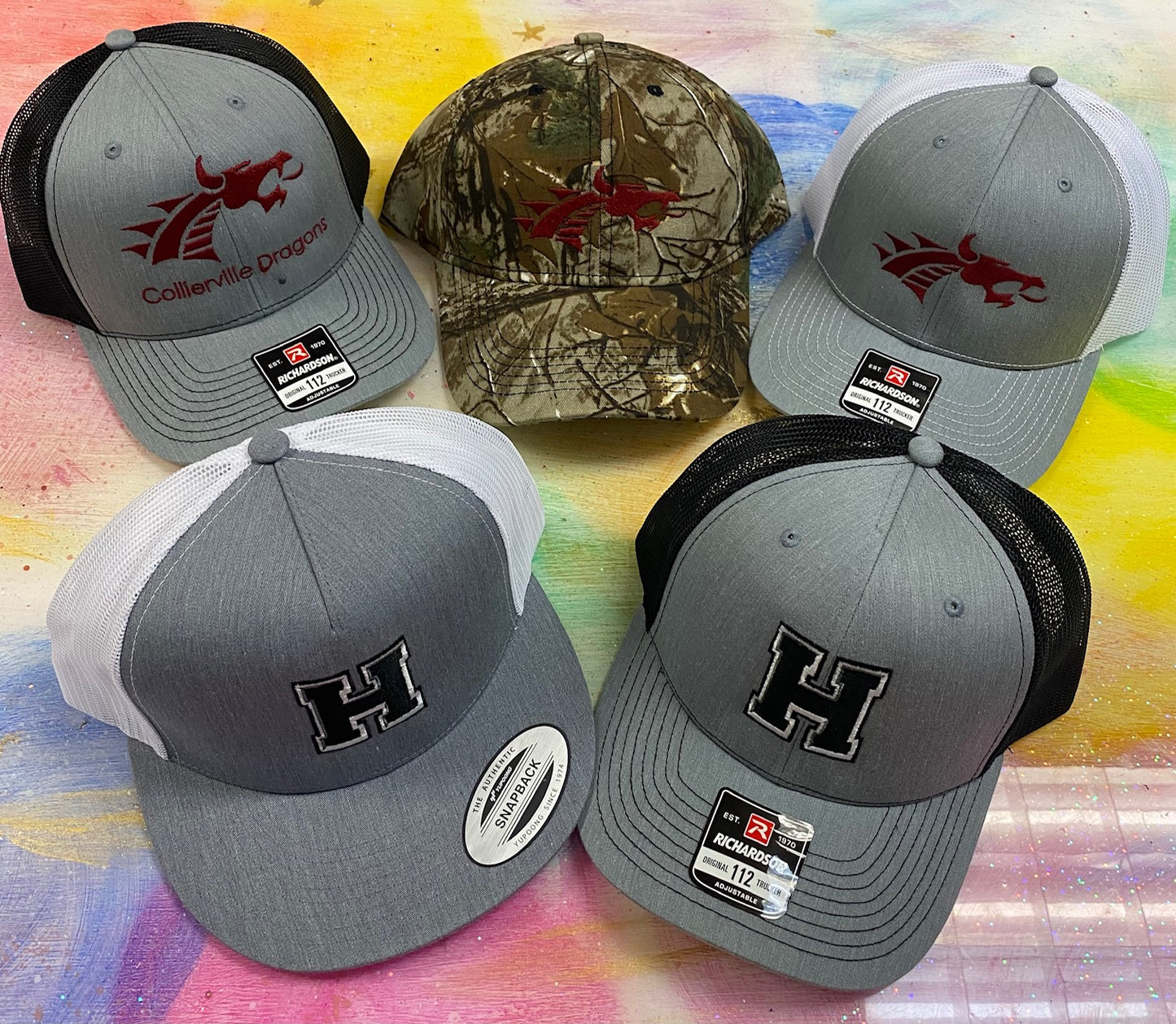 Local School Embroidered Hats- Assorted