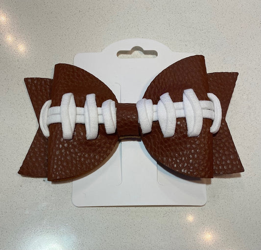 Football Leather Hair Clip