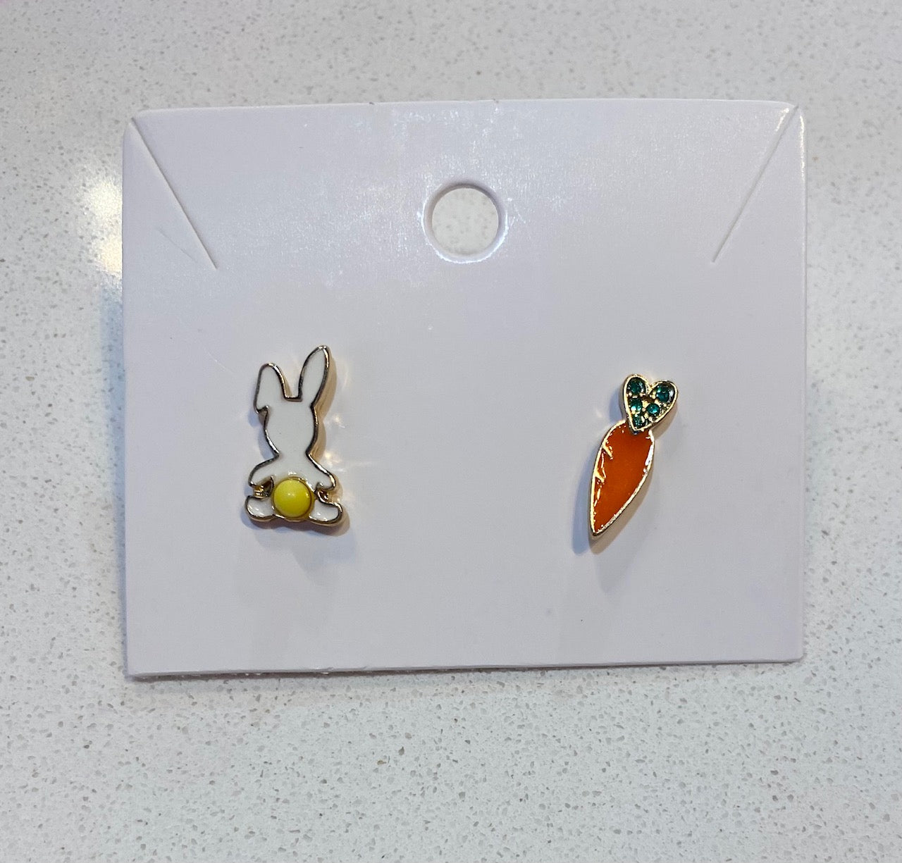 Bunny & Carrot Stud Earrings