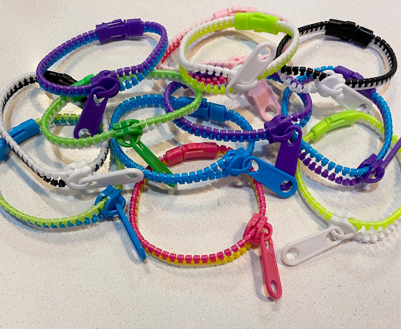 Zipper Sensory Bracelets- Assorted