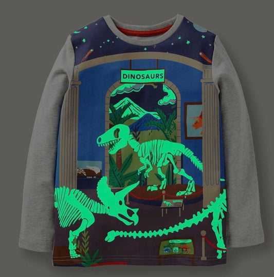 Glow In The Dark Dinosaur Shirt