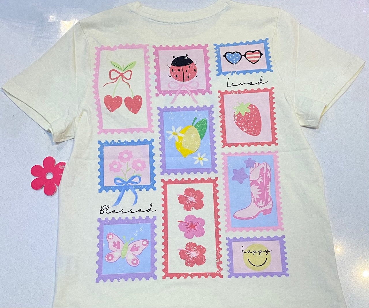Embroidery Bow Stamp Graphic Tee