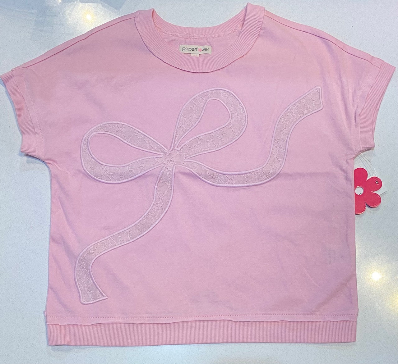 Floral Bow Crossed Back Top