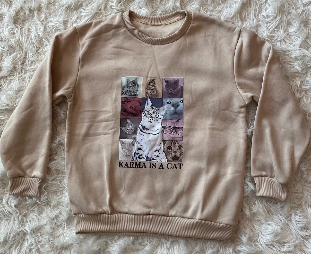 Karma Is A Cat Sweatshirt