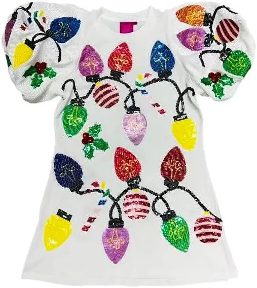 Queen of Sparkles Christmas Lights Dress