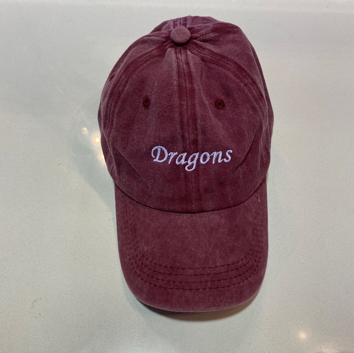 Dragons Embroidered Maroon Cap