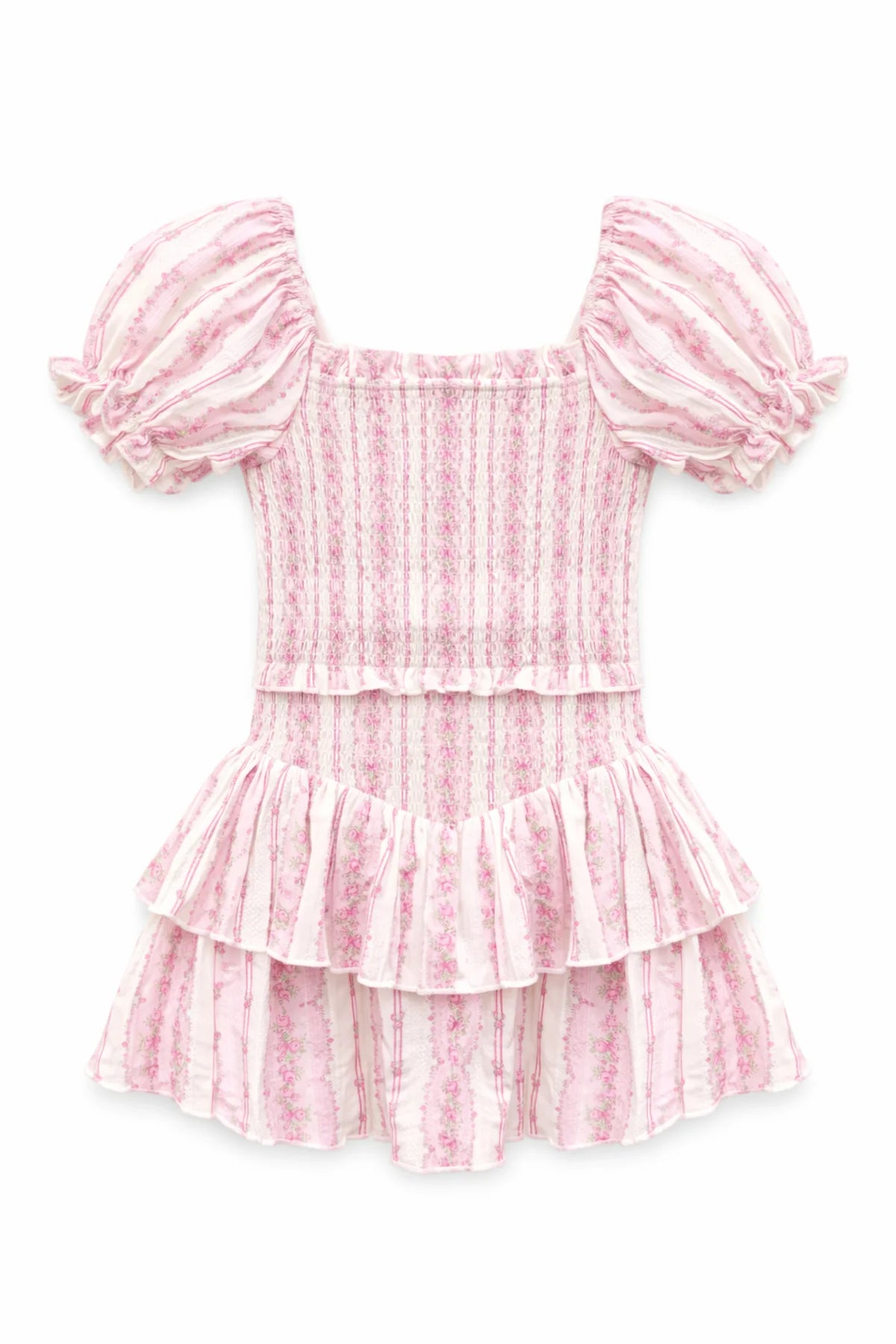 Pink Floral Cottage Dress