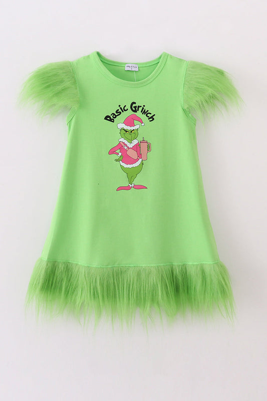 Basic Grinch Furry Dress