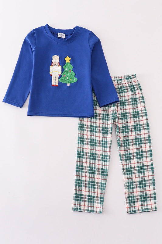 Nutcracker Christmas Blue Pant Set