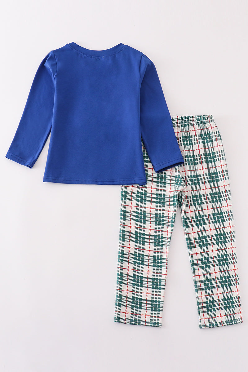 Nutcracker Christmas Blue Pant Set