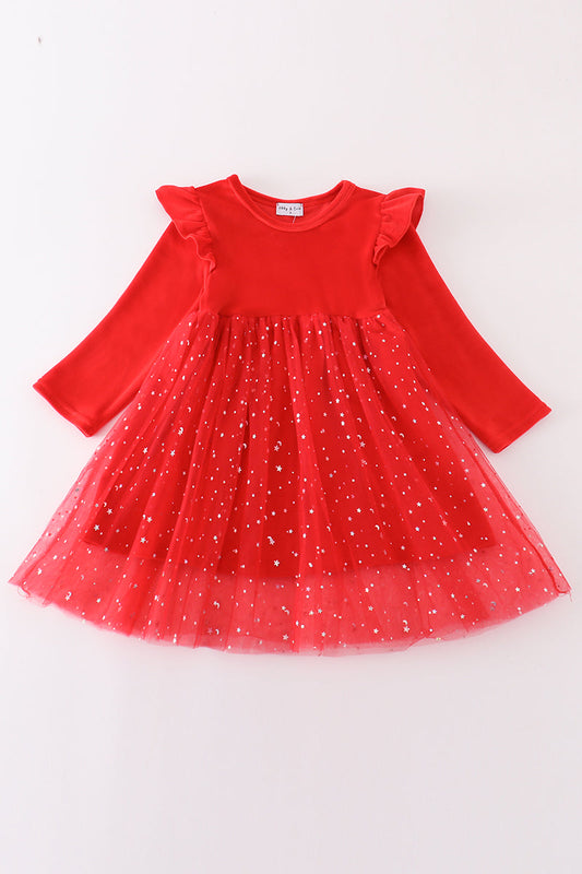 Red Velvet Tutu Dress