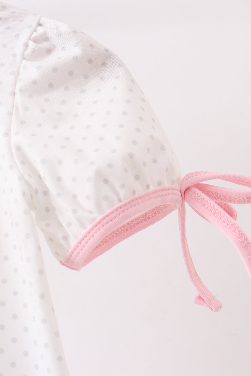 Pink Carnival Embroidered Bubble