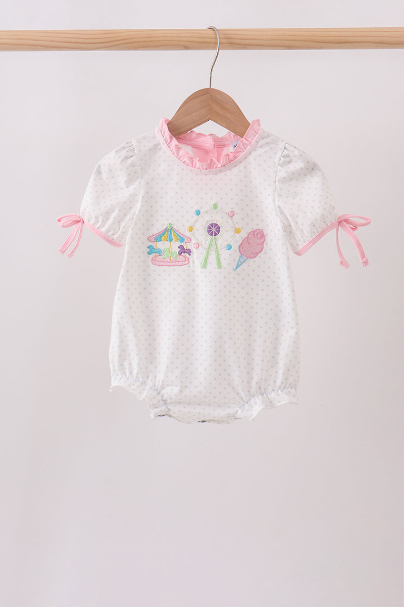 Pink Carnival Embroidered Bubble