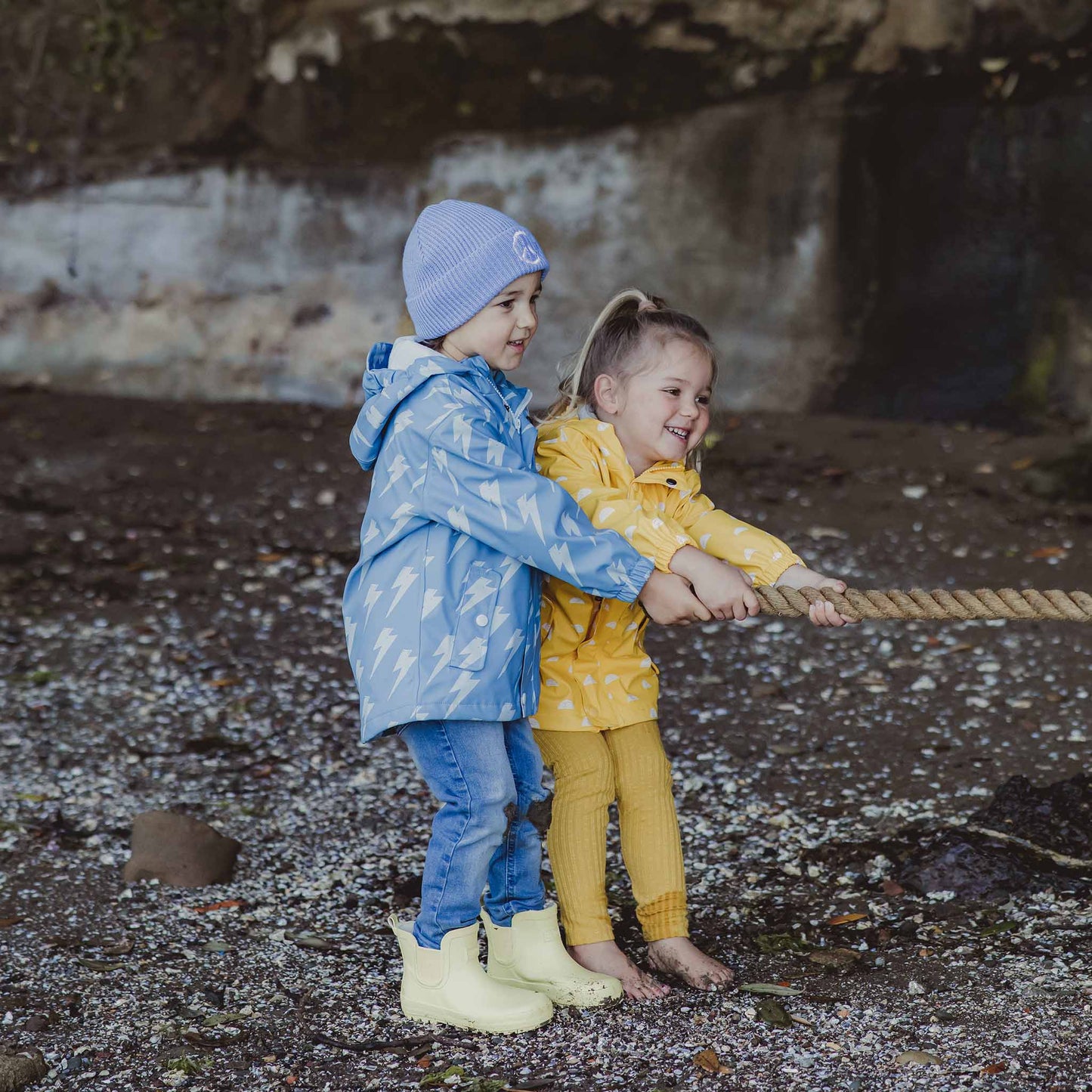 Lightning Bolt Recycled Waterproof Raincoat