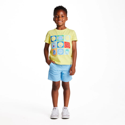 Yellow Smiley Graphic Tee