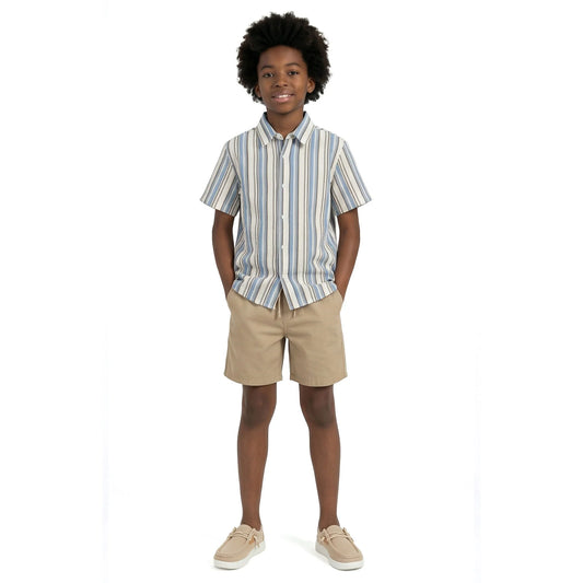 Puckered Stripe Buttondown