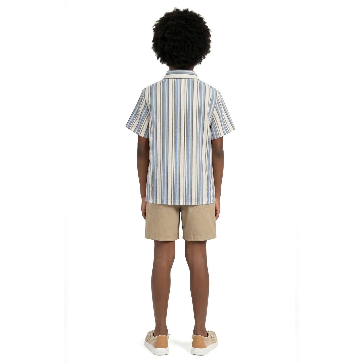 Puckered Stripe Buttondown
