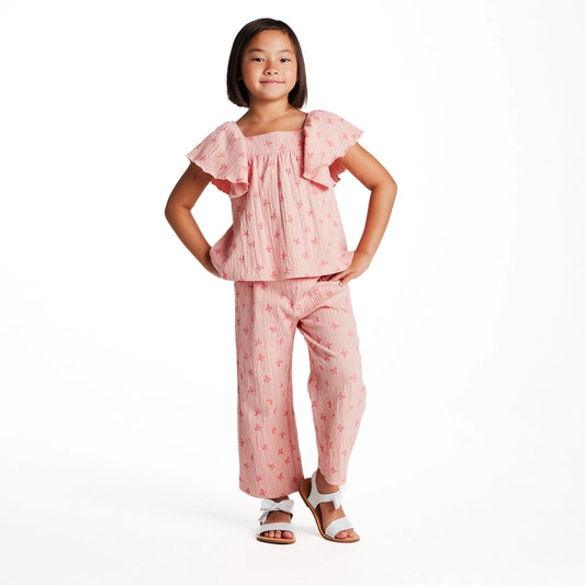 Bow Knit Seersucker Set