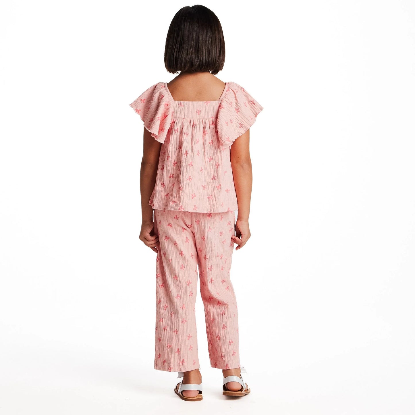 Bow Knit Seersucker Set