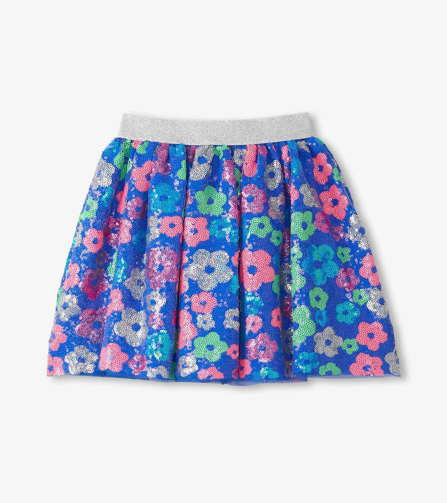 Party Flowers Sequin Skirt