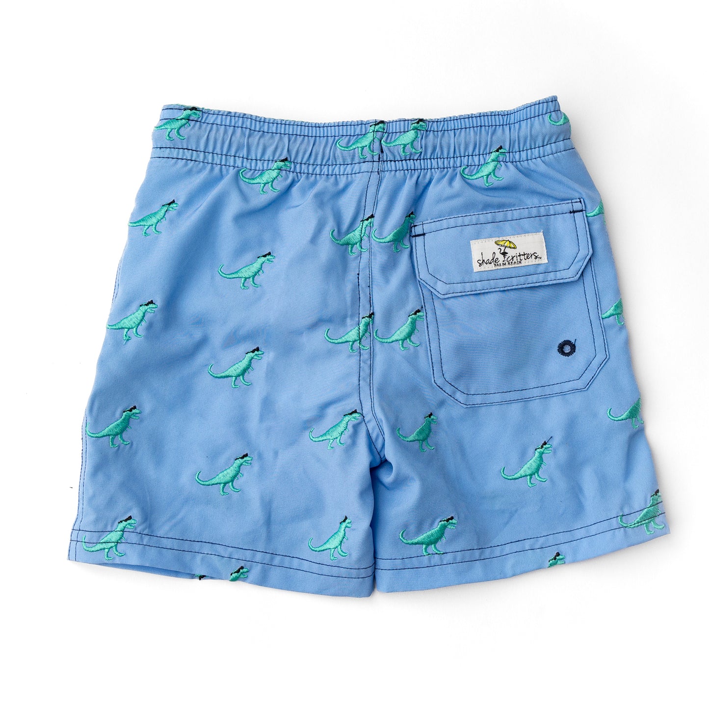 Shadey Dinos H2O + Embroidered Swim Trunks