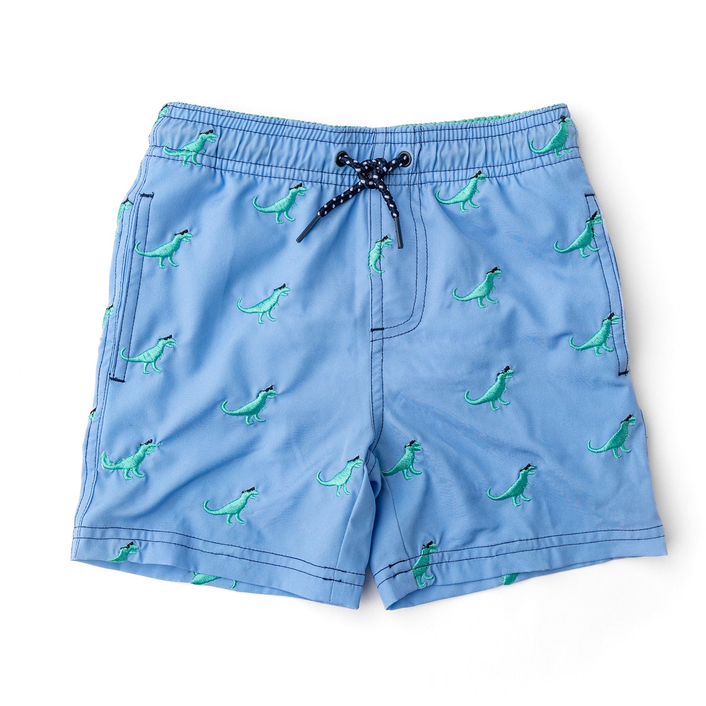 Shadey Dinos H2O + Embroidered Swim Trunks