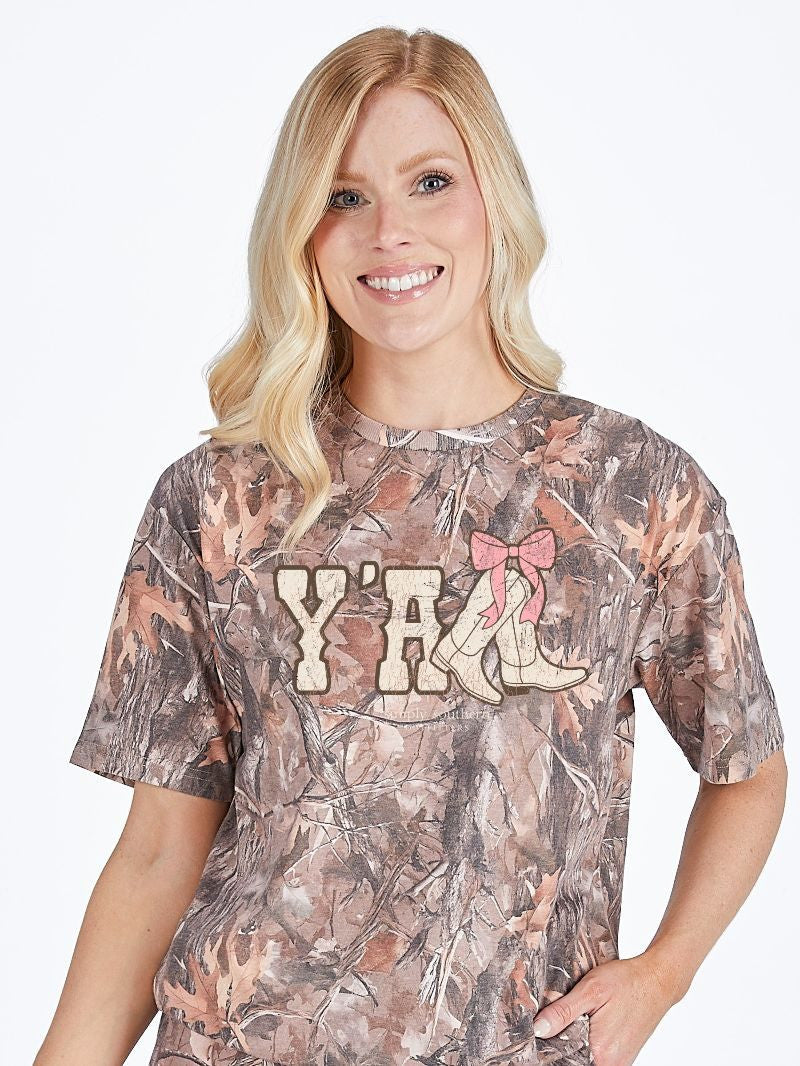 Simply Southern- Yall Camo Tee
