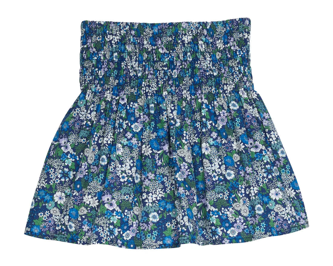 Shirred Circle Skirt- Brookline Blossoms