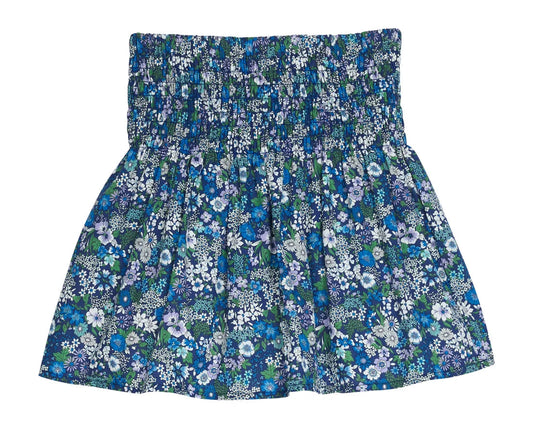 Shirred Circle Skirt- Brookline Blossoms