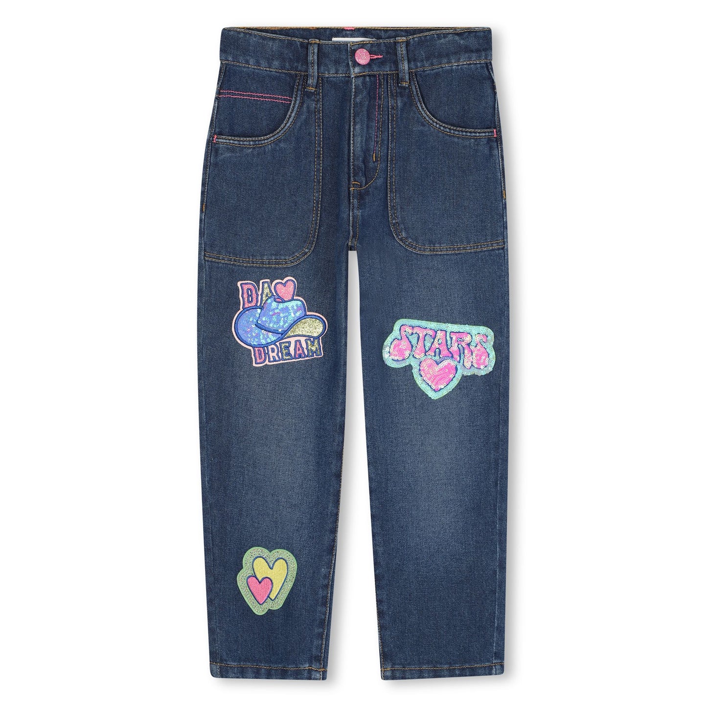 Billieblush Patched Denim Jeans
