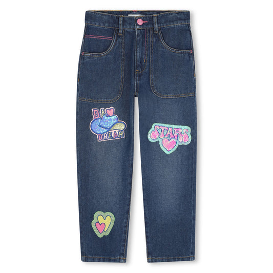 Billieblush Patched Denim Jeans
