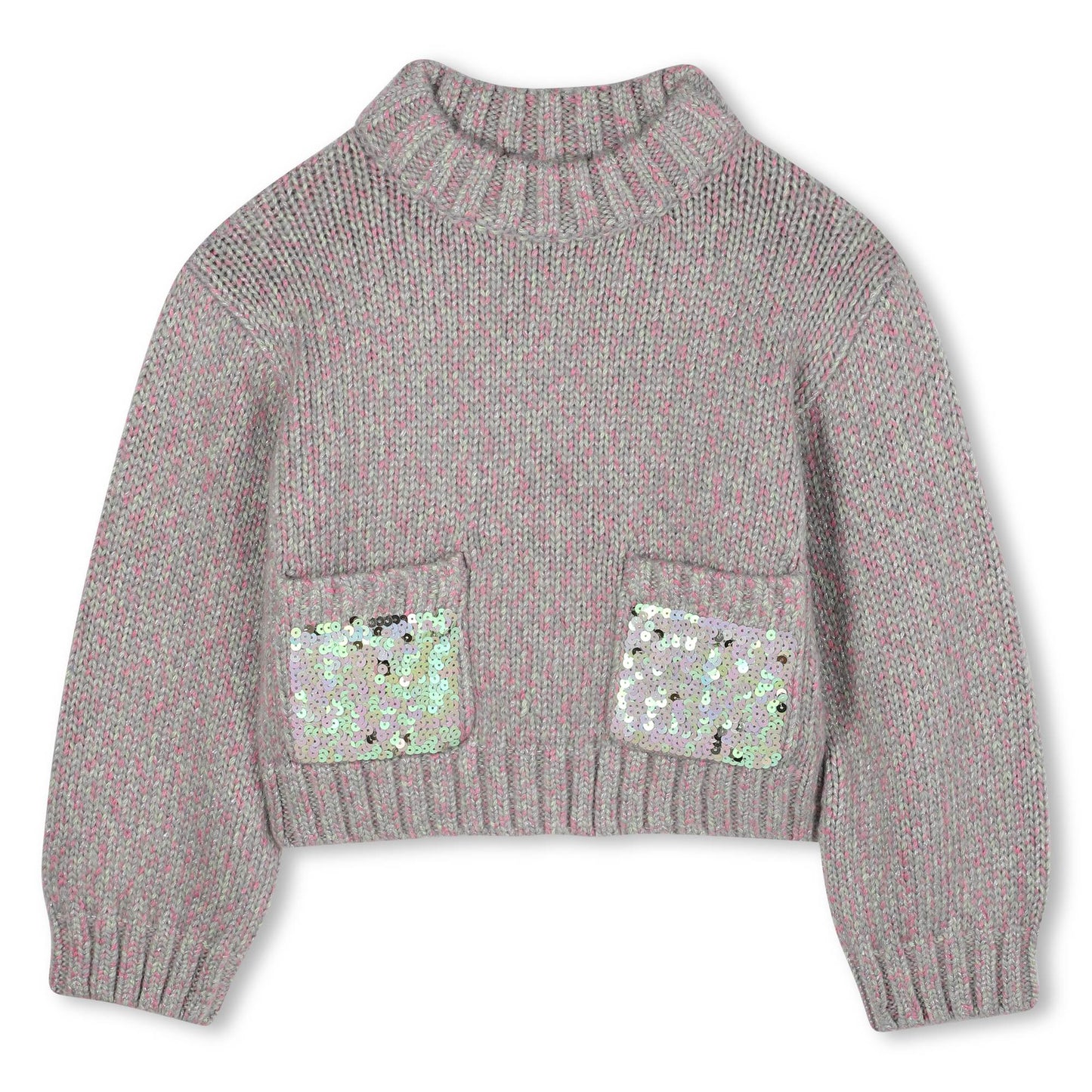Billieblush Sequin Pockets Knit Sweater