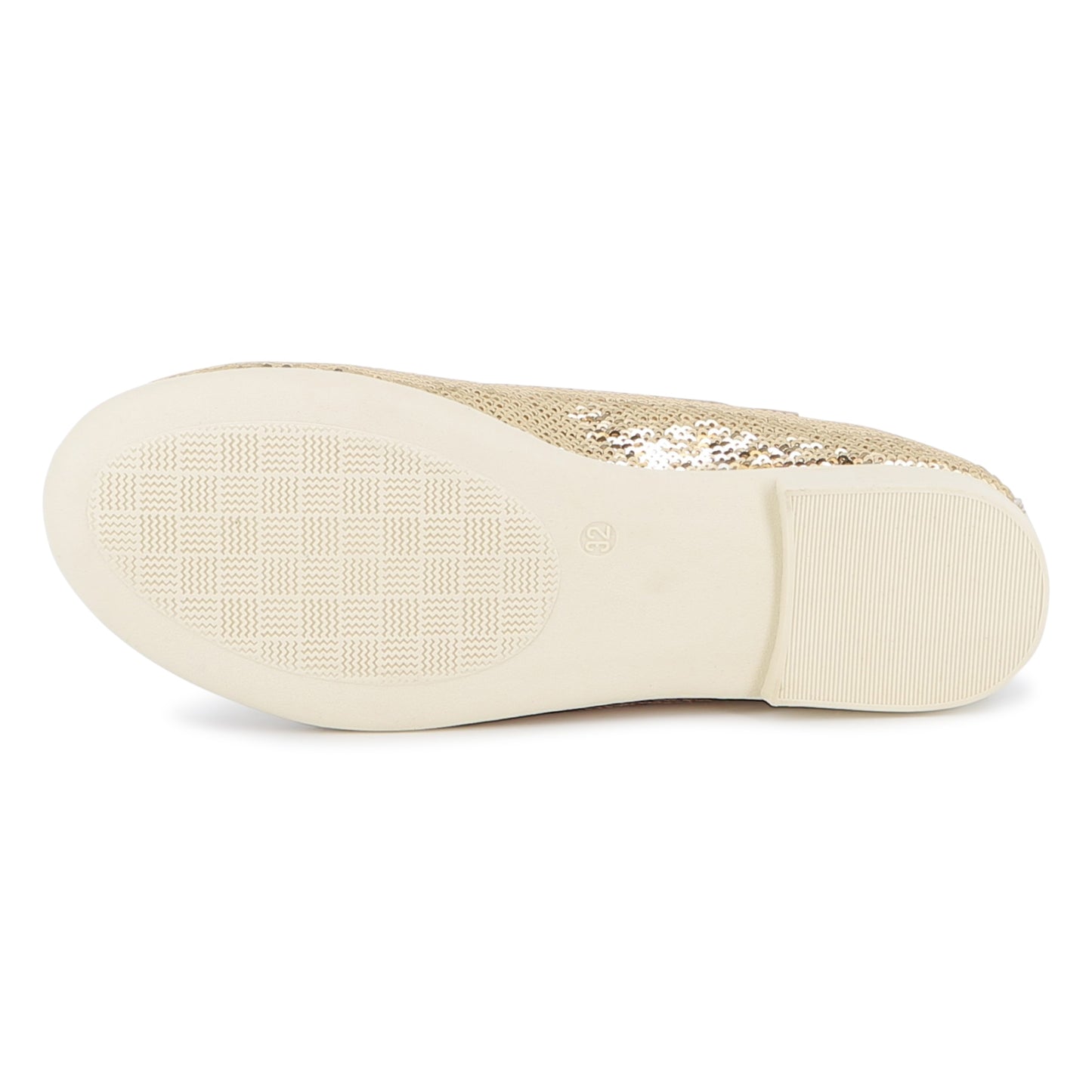 Billieblush Gold Sequin Ballet Flats