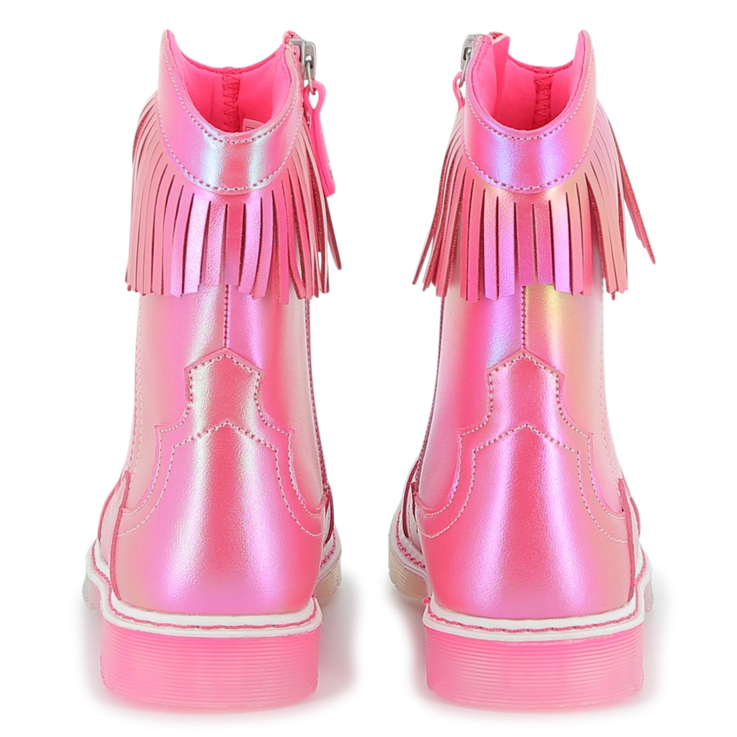 Billieblush Pink Metallic Western Boots