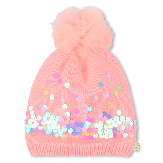 Billieblush Sequin Pink Beanie